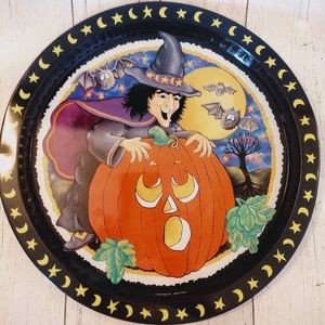 Vintage Halloween Tray‎ Witch